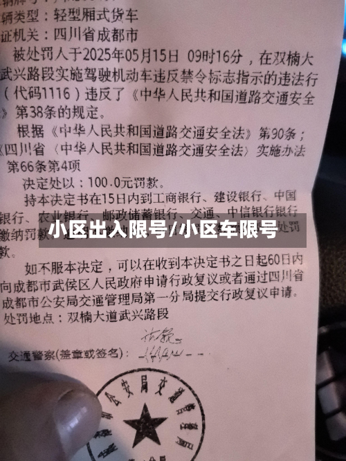 小区出入限号/小区车限号-第3张图片