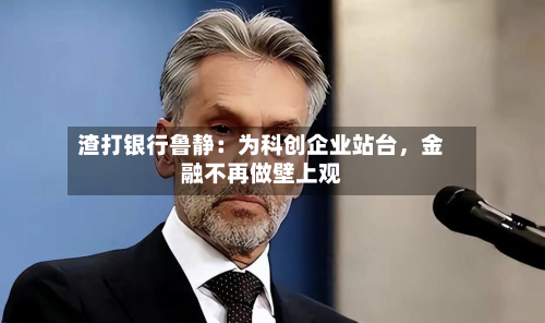 渣打银行鲁静：为科创企业站台，金融不再做壁上观
