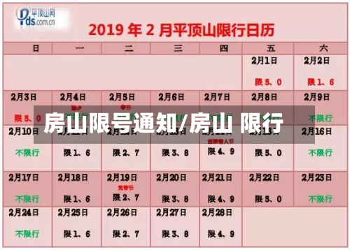房山限号通知/房山 限行