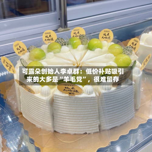 可露朵创始人李卓群:低价补贴吸引来的大多是“羊毛党”,很难留存