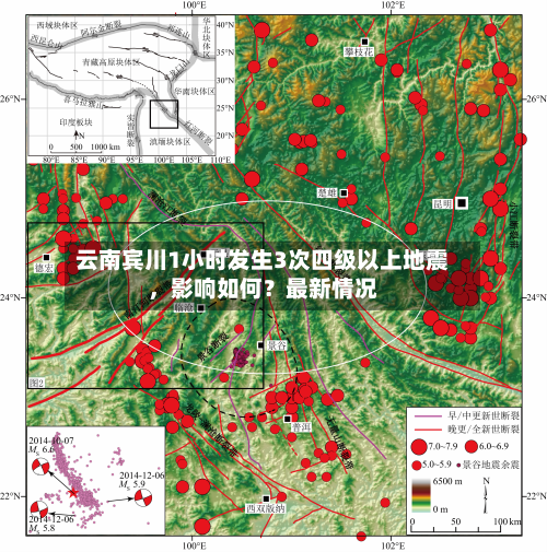 云南宾川1小时发生3次四级以上地震，影响如何？最新情况